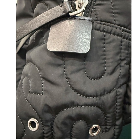 MARC JACOBS Quilted Nylon Backpack Black Large Laptop School Travel Bag NWT - Picture 15 of 15